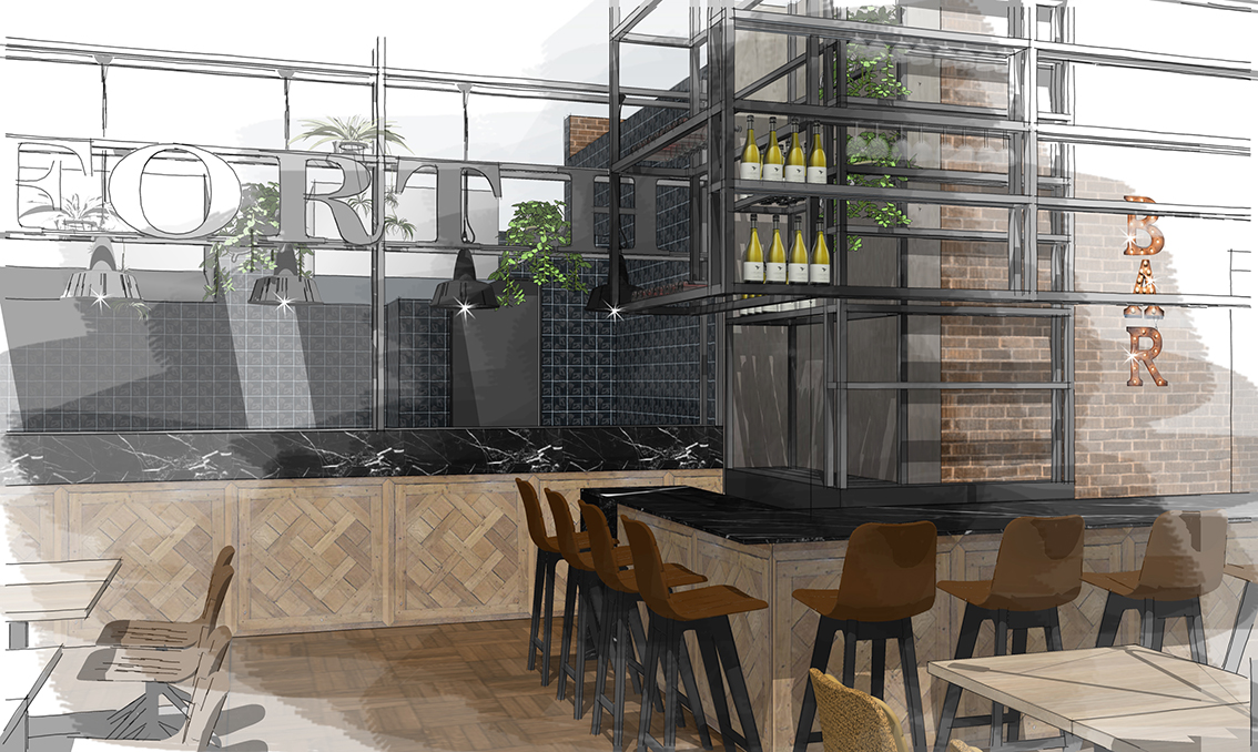 Schets-Tekening-restaurant-Daisy-Heuvel-Zakelijk-Ontwerp